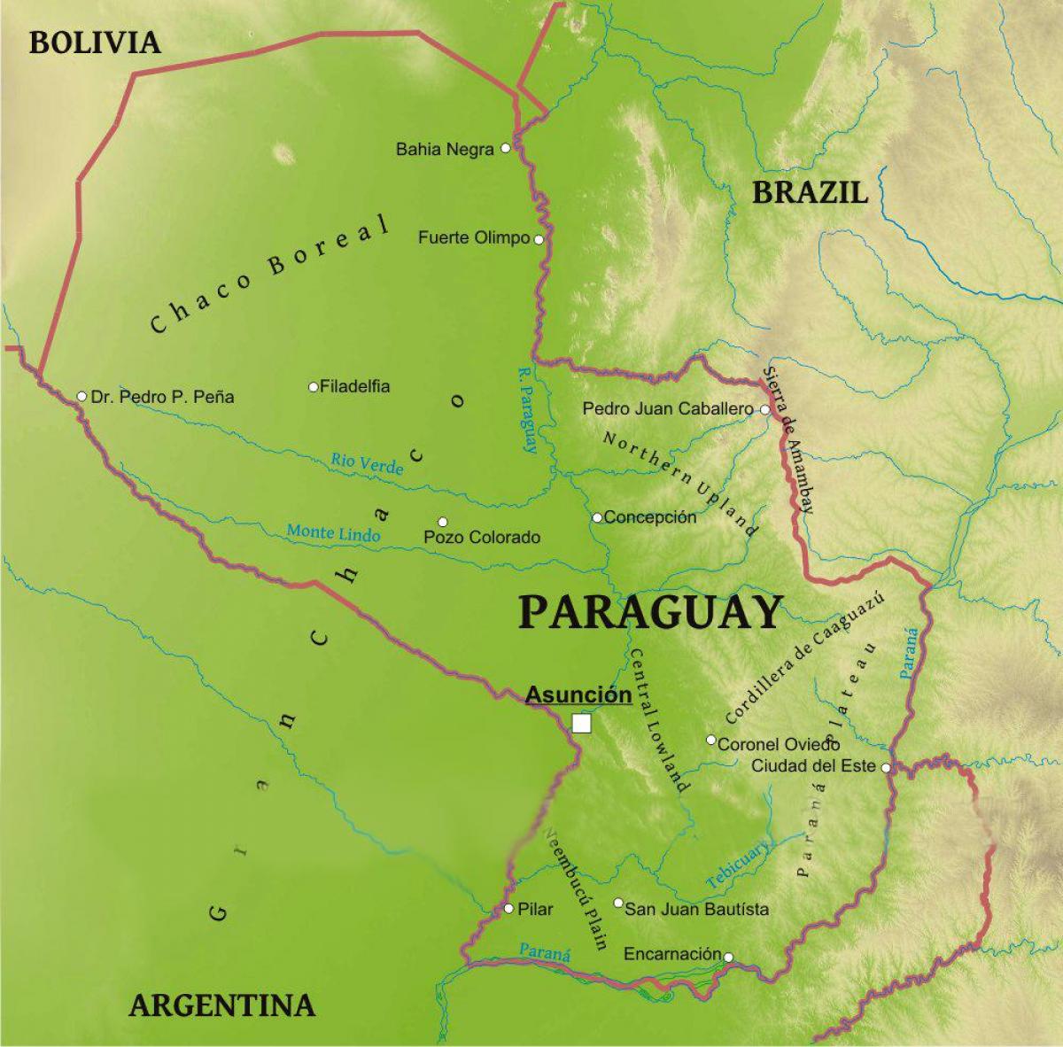 Bản đồ của brazil, địa lý