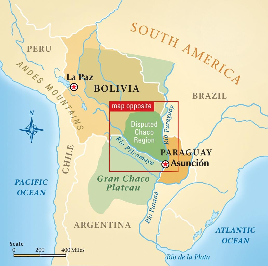 Bản đồ của rio Paraguay