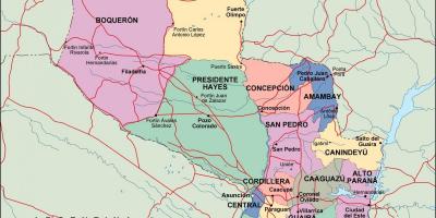 Bản đồ của chính trị Paraguay